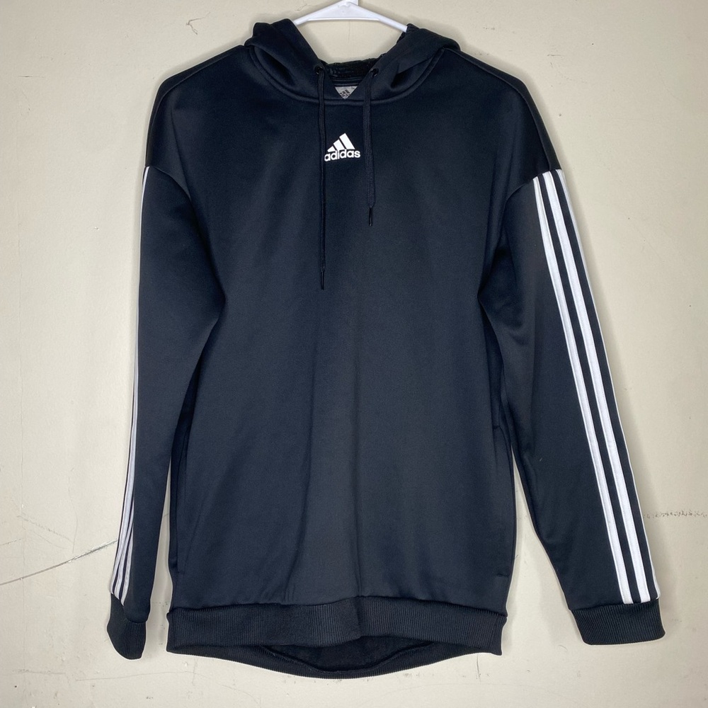 Adidas Black Hoddie with White Logo